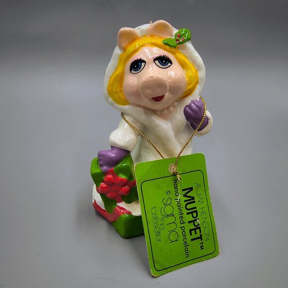 Miss Piggy Christmas Ornament Muppets Sigma Tastesetter Handpainted with Tag - Picture 1 of 7